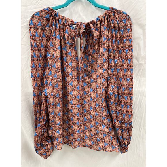 Marie Oliver Geometric Print Blouse size M - Picture 4 of 7